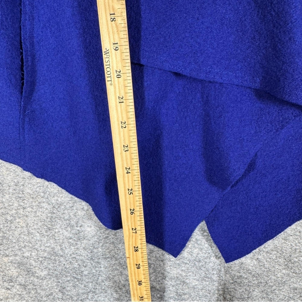 Eileen Fisher Vibrant Blue Wool Snap Closure Jacket Size S Lagenlook Minimalist - Picture 8 of 16